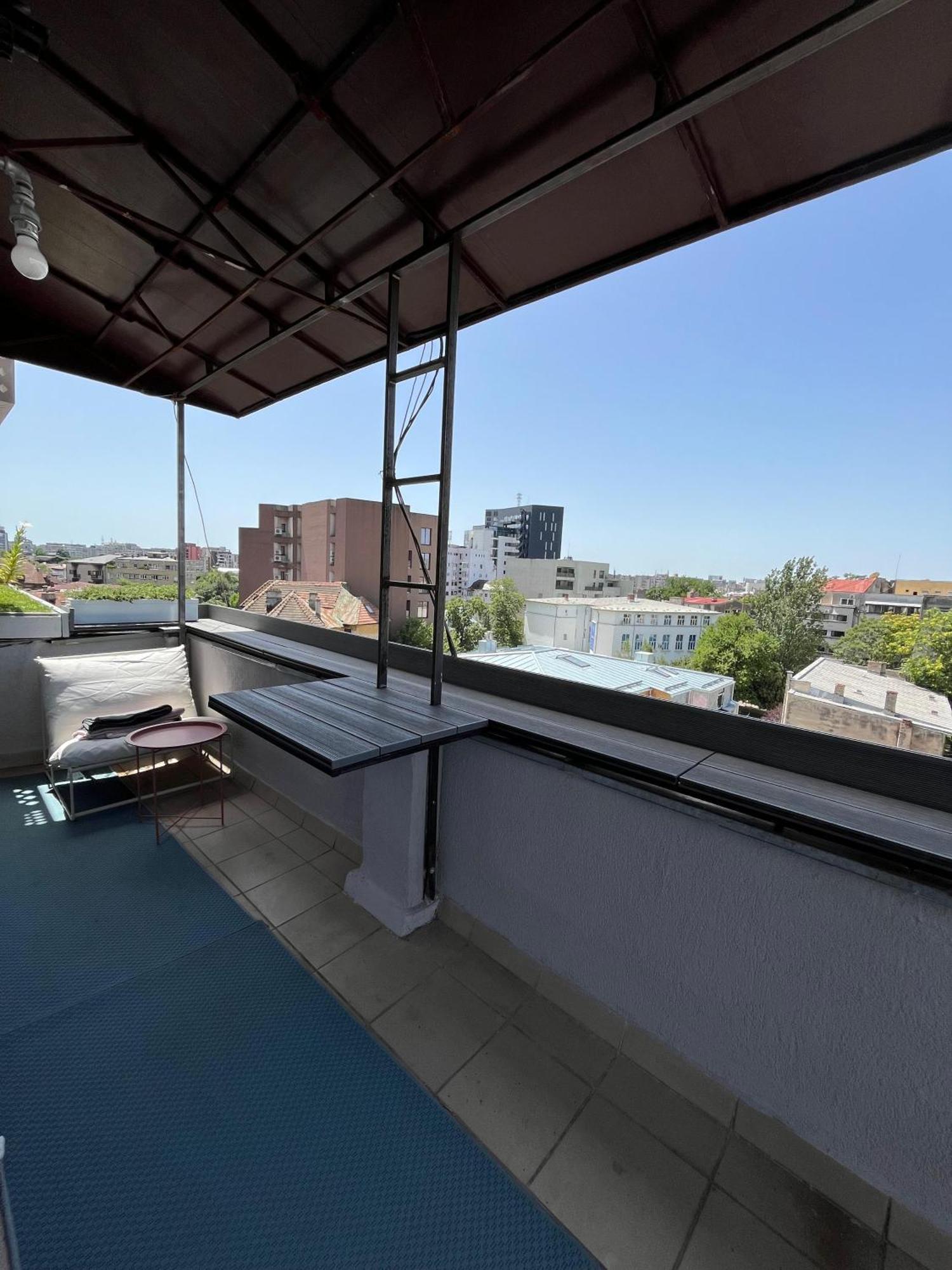 Terrace View Downtown Studio Bucureşti Eksteriør bilde